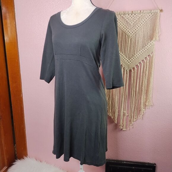 Horny Toad | 3/4 Sleeve Stretch Knit Dress Medium - Picture 1 of 6